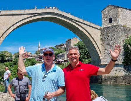 Small group tours escorted by Dennis Bunnik in Mostar, Bosnia & Herzegovina
